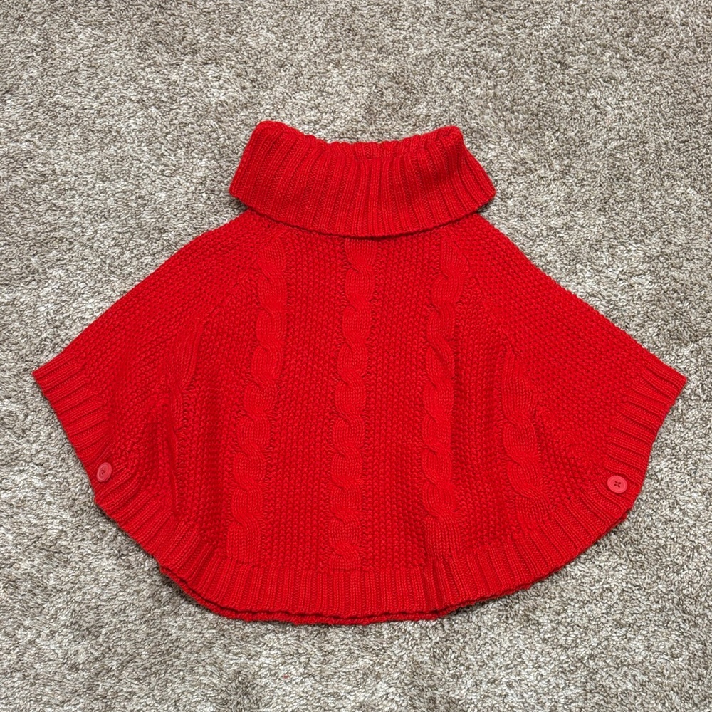 NEW Carters Red Cable Knit Turtleneck Toddler Sweater 3T